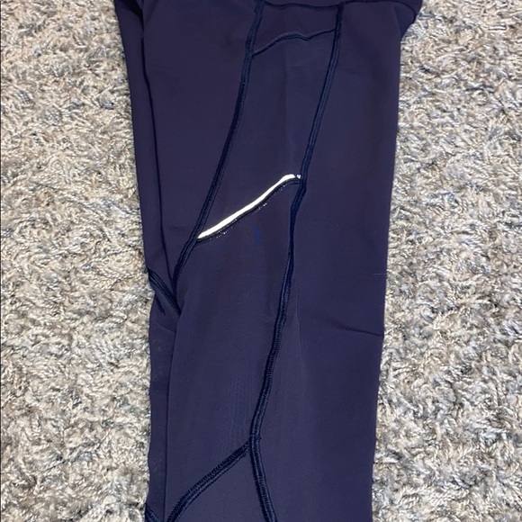 Navy Lululemon Legging with Mesh Detail - Picture 3 of 8